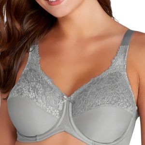 NWT Lilyette by Bali Minimizer Underwire Bra  Style 428 Grey 36G